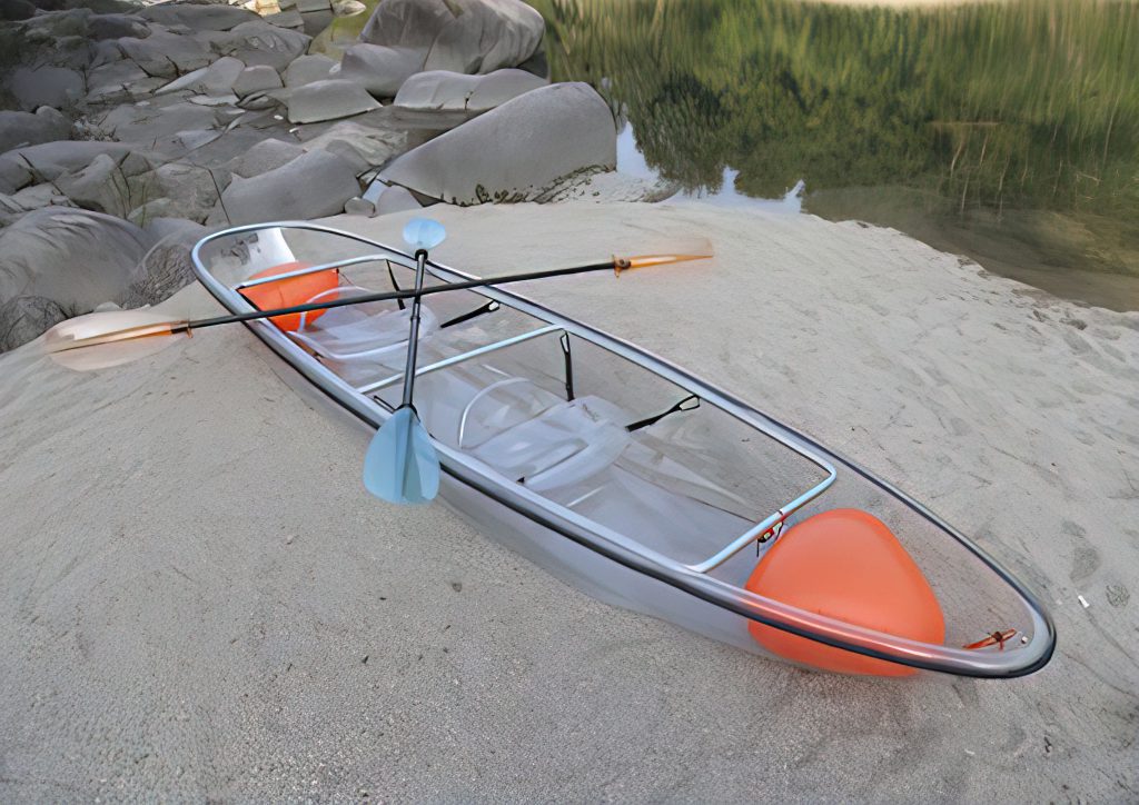 เรือคายัคใส Blue runner แบบ Sit on top 2 ที่นั่ง รุ่น Crystal Kayak-Double 333