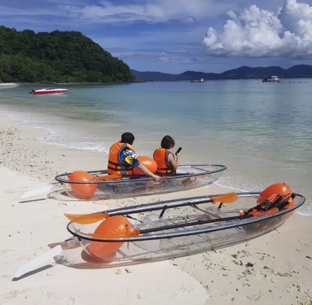 เรือคายัคใส Blue runner แบบ Sit on top 2 ที่นั่ง รุ่น Crystal Kayak-Double 333