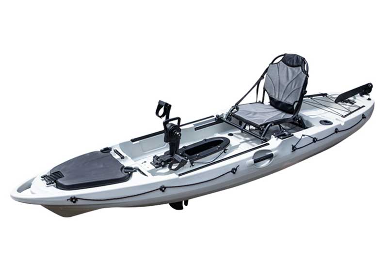 เรือคายัคตกปลาเท้าปั่น Blue runner แบบ Sit on top 1 ที่นั่ง รุ่น DRIVE ANGLER 320