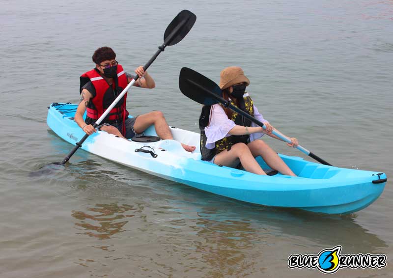 เรือคายัค Blue runner แบบ Sit on top 2 ที่นั่ง รุ่น DOUBLE SEAT 370