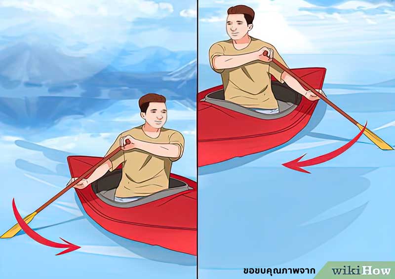 วิธีพายเรือแคนูอย่างถูกวิธี