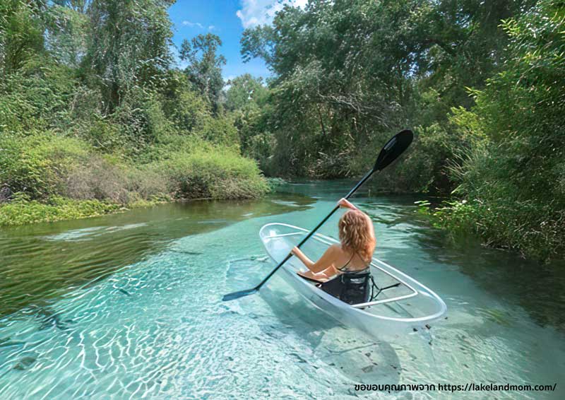 เรือคายัคใส Blue runner แบบ Sit on top 2 ที่นั่ง รุ่น Crystal Kayak-Double 333