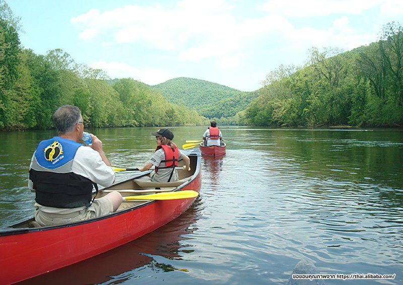 เรือแคนู Blue runner แบบ Sit on top 2 ที่นั่ง รุ่น RIVER 445