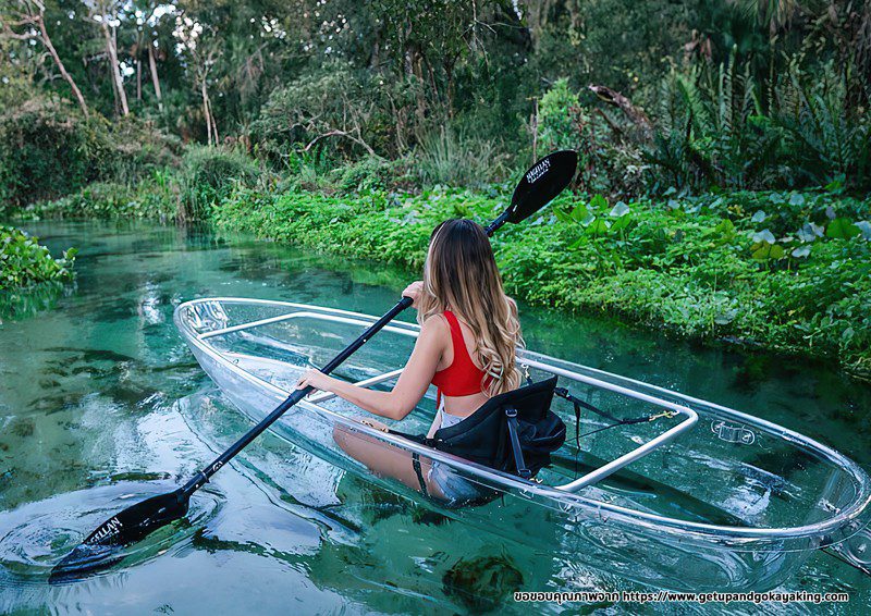 เรือคายัคใส Blue runner แบบ Sit on top 2 ที่นั่ง รุ่น Crystal Kayak-Double 333