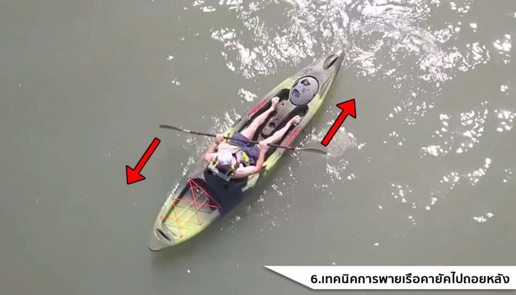 เทคนิคการพายเรือคายัคไปถอยหลัง
