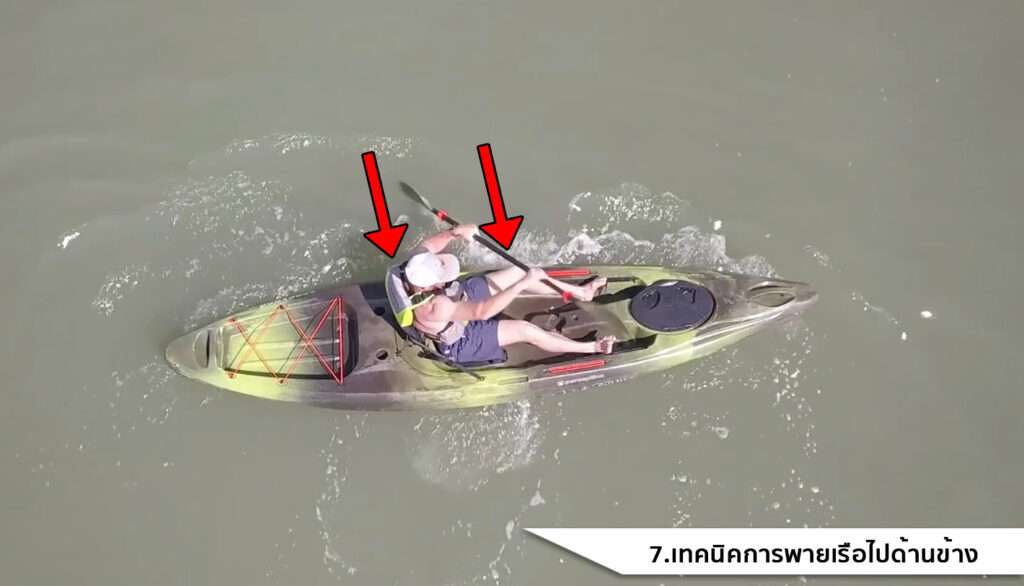 เทคนิคการพายเรือไปด้านข้าง
