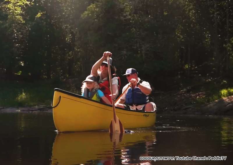 เรือแคนูเหมาะที่สุดสำหรับทริปครอบครัว